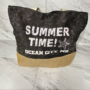 Lucky 7 USA Summer Time Ocean City MD Beach Tote